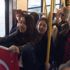 Yolcu gibi bindiler, hep bir ağızdan İstiklal Marşı okudular