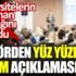 ﻿Rektörden yüz yüze eğitim açıklaması. Üniversitelerin ne zaman açılacağını duyurdu