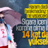 Sigara içenler için koronavirüs tehlikesi Sigara içenler için koronavirüs tehlikesi