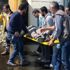 Arnavutköy'de hafriyat kamyonu devrildi