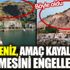 ﻿Kayaların düşmesini engellemek için yapılan çalışmada Behramkale Assos bu hale getirildi