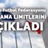TFF açıkladı: İşte harcama limitleri! TFF açıkladı: İşte harcama limitleri!