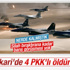 TSK'dan açıklama: 4 terörist öldürüldü TSK'dan açıklama: 4 terörist öldürüldü