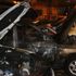 Hurda otomobilde çıkan yangında 3 araç hasar gördü