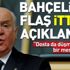 MHP Genel Başkanı Devlet Bahçeli'den flaş Cumhur ittifakı açıklaması!