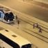 Çocukların tramvayla ölüm oyunu kamerada