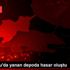Hayrabolu da yanan depoda hasar oluştu Hayrabolu da yanan depoda hasar oluştu