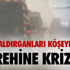 Kıyıya vuran deniz suyu ve denizanaları buz tutu
