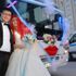 Muavinin gelin arabası otobüsü oldu Muavinin gelin arabası otobüsü oldu