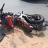 Motosikletteki iki kişi havalanıp yere çakıldı. Yürekler ağza geldi Motosikletteki iki kişi havalanıp yere çakıldı. Yürekler ağza geldi
