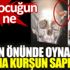 ﻿Evinin önünde oynarken başına kurşun saplandı