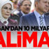 Erdoğan'dan 10 milyar TL'lik talimat!