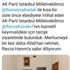 Betül Sayan Kaya tepkiler üzerine attığı tweeti sildi Betül Sayan Kaya tepkiler üzerine attığı tweeti sildi