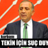 Tekin’e, ‘Cumhurbaşkanı’na hakaret’ten suç duyurusu