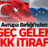 Avrupa Birliği'nden geç gelen PKK itirafı!