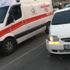 Direksiyon hakimiyeti kaybolan araç ambulansa çarptı Direksiyon hakimiyeti kaybolan araç ambulansa çarptı