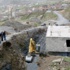 Hakkari'de Çöken Yolda Onarım Çalışması Hakkari'de Çöken Yolda Onarım Çalışması