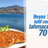 Bodrum menüsü: Lahmacun-ayran 70 lira