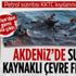 Akdeniz'de Suriye kaynaklı çevre felaketi! Petrol sızıntısı KKTC kıyılarını tehdit etmeye başlayınca Türkiye harekete geçti