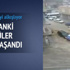 Sel suları araçları bile sürükledi