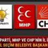 Ak Parti MHP CHP il ilçe belediye başkan adayları isim tam listesi Partilerin İstanbul Ankara İzmir belediye başkan adayları kimlerdir