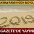 Kurban Bayramı 2019 ne zaman? Kurban Bayramı'nda kaç gün resmi tatil olacak? Kurban Bayramı 2019 ne zaman? Kurban Bayramı'nda kaç gün resmi tatil olacak?