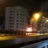 Mecidiyeköy D-100 de araç alev alev yandı