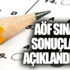 AÖF sınav sonuçları açıklandı mı? AÖF sınav sonuçları açıklandı mı?