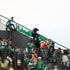 Bursaspor taraftarı tribünü terk etti Bursaspor taraftarı tribünü terk etti