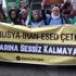 İstiklal caddesi nde idlib protestosu