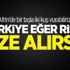 Türkiye bir taşla iki kuş vurabilir!