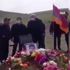 Ermeni askerin mezarına çiçek bırakmak isteyen Paşinyan'a tepki Ermeni askerin mezarına çiçek bırakmak isteyen Paşinyan'a tepki