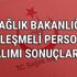 Sağlık Bakanlığı 12500 sözleşmeli personel alımı sonuçları KPSS 2017/5 osym.gov.tr