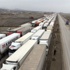 Gürbulak'ta 20 km'lik tır kuyruğu