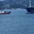 Boğaz yine tehlike atlattı; arızalanan tanker sürüklendi