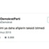 O parti öyle bir tweet attı ki...