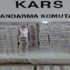 Kars'ta bir yolcu otobüsünde 700 paket kaçak sigara ele geçirildi