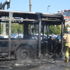 Bakırköy'de metrobüs alev alev yandı Bakırköy'de metrobüs alev alev yandı