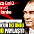 ﻿Dünyaca ünlü ekonomist Atatürk’ün iki ünlü sözünü paylaştı