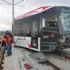 Samsun’da tramvay kazası… Duran tramvaya arkadan çarptı Samsun’da tramvay kazası… Duran tramvaya arkadan çarptı