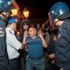 Fas'ta göstericilere polis müdahale etti Fas'ta göstericilere polis müdahale etti