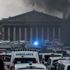 Paris'te Ulusal Meclisin önünde ambulans yakıldı