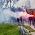 Feyenoord taraftarı, seyircisiz maçta meşalelerle tribüne girdi Feyenoord taraftarı, seyircisiz maçta meşalelerle tribüne girdi