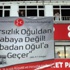 MHP'ye asılan pankart indirildi MHP'ye asılan pankart indirildi