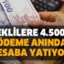 Emeklilere 4.500 TL nakit ödeme anında hesaba yatıyor! SGK'ya yazılı başvurarak başvurun parayı alın!