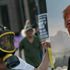Los Angeles'ta Trump protestosu