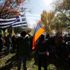 Avrupa'da terör örgütü PKK ve Ermenilerden ortak protesto Avrupa'da terör örgütü PKK ve Ermenilerden ortak protesto