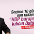 Bülent Arınç: HDP barajın değil kılıcın üstünde