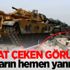 Dikkat çeken görüntü! Tankların hemen yanında...