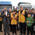İdlib ten göç eden siviller için 6 TIR insani yardım